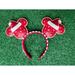 Disney Accessories | Disney Parks Cookie Christmas Holiday Mickey Minnie Mouse Ears Headband 2021 | Color: Red | Size: Osb