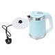 Electric Kettle Hot Water Kettle, 2000W Double Layer Stainless Steel Electric Tea Kettle Double Wall Electric Tea Kettle and Kettle Water Boiler with Boil Dry Protection(blue)