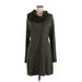 CAbi Casual Dress - Sweater Dress Cowl Neck Long sleeves: Green Marled Dresses - Women's Size Medium