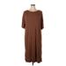 Ellos Casual Dress - Midi: Brown Dresses - Women's Size 14