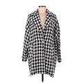 Forever 21 Jacket: Black Houndstooth Jackets & Outerwear - Women's Size Medium