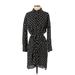 Free People Casual Dress - Shirtdress Collared 3/4 sleeves: Black Dresses - Women's Size X-Small