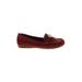 Giani Bernini Flats: Burgundy Solid Shoes - Women's Size 9 1/2 - Almond Toe