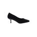 Donald J Pliner Heels: Slip-on Kitten Heel Cocktail Party Black Print Shoes - Women's Size 9 - Pointed Toe