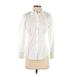 J.Crew Long Sleeve Button Down Shirt: Ivory Tops - Women's Size 2 Plus