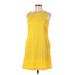 Tommy Hilfiger Casual Dress - A-Line: Yellow Dresses - Women's Size 6 Petite