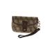 Dooney & Bourke Leather Wristlet: Brown Bags