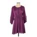 Nanette Lepore Casual Dress - DropWaist: Purple Dresses - Women's Size 4