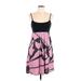 Roxy Casual Dress - Mini Scoop Neck Sleeveless: Pink Dresses - Women's Size Large