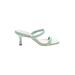 Saks Fifth Avenue Sandals: Green Shoes - Women's Size 38