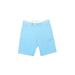 Crewcuts Khaki Shorts: Blue Solid Bottoms - Kids Boy's Size 7 - Light Wash