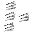 Holibanna 12 Pcs Tie Clips Men Tie Mens Neckties Business Tie Clip Men Accessories Necktie Bar Clip Silver Suit for Men Wedding Tie Clip Necktie Clip Receive Flowers Simple Man Alloy