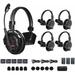 Synco X-Talk X5 Wireless Intercom System with 5 Single-Ear Headsets (2.4 GHz) XTALK X5