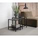 Rye Studio Brianne Metal and Fluted Glass Nesting Side Tables