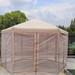 13 Ft.W x 13 Ft.D x 9.2ft Pop-Up Gazebo Tent Canopy Hexagonal Canopies Gazebos & Pergolas 6 Sided Sun Shelter BBQ Garden Events