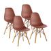 Porthos Home Mid-century Style DSW Modern Dining Chair,Set of 4