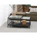 Rye Studio Brianne Metal and Fluted Glass Nesting Coffee Tables