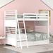 Twin over Twin Wood Bunk Bed With Two Drawers and Solid Wood For Bedroom,Dorm,Kids