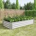 Corrugated Raised Garden Bed Kit, Outdoor Metal Rectangle Raised Beds Planter Box for Vegetables Flowers Herbs - 6 x 3 x 1ft