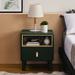 1-Drawer Modern Bedside Table Night Stand Storage Cabinet With Open Shelves,Multi-scene use