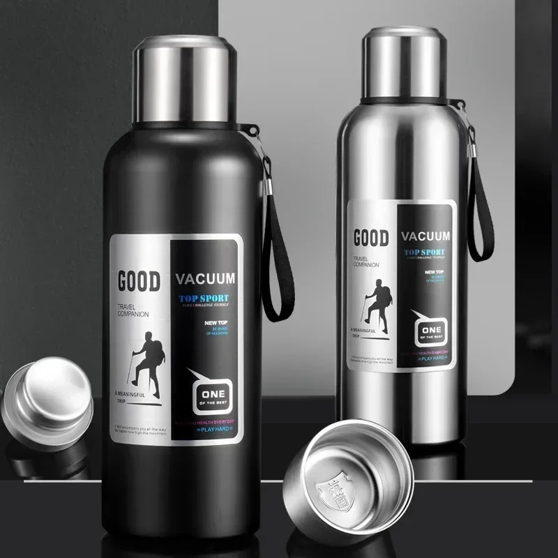 Bicchiere termico freddo di grande capacità bicchiere termico in acciaio inossidabile isolato tè caffè bottiglia d'acqua isolamento boccetta tazza da viaggio