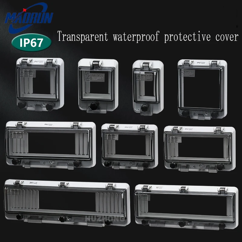 Neue schutz fenster abdeckung wasserdichte fenster abdeckung circuit breaker schutz abdeckung schalter fenster IP67 wasserdichte box Image