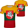Litauische 3d t-shirt flagge lt lietuva lietuvos litauisch gedruckte foto kleidung