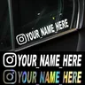 Benutzername benutzer definierte personal isierte Instagram Vinyl Aufkleber Motorrad für Instagram