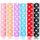 Polka Dots Candy Colour PVC Vinyl PU Leatherette Sewing Fabric Faux Leather DIY Craft Brooch Bow