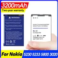 3200mah Bl-5j Bl5j Bl 5j Phone Battery for Nokia 5230 5233 5800 3020 Xpressmusic N900 C3 Lumia 520