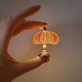 1:12 Dollhouse Miniature Lamp Mini Retro Sea Urchin Night Light Doll House Accessories Dollhouse