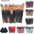 20pcs Makeup Brush Set Soft Fluffy Makeup Brushes Foundation Eyebrow Eyeliner Powder Brush Face Base