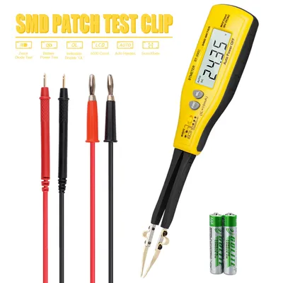 BT-990C Digital Capacitance Meter SMD Tester for Diode Capacitance Resistance Tweezers Meter Battery Tester with Spare Test Pin