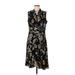 NANETTE Nanette Lepore Casual Dress: Black Jacquard Dresses - Women's Size 10