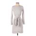Club Monaco Casual Dress - Sweater Dress: Gray Marled Dresses - Women's Size X-Small