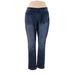 DG^2 by Diane Gilman Jeans - High Rise: Blue Bottoms - Women's Size 1X Tall