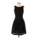 Mystic Casual Dress - A-Line High Neck Sleeveless: Black Dresses - Women's Size Small