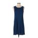 BCBGeneration Casual Dress - DropWaist: Blue Solid Dresses - Women's Size X-Small