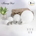 Ampoule Globe LED en Verre Givré Laiteux Plafonnier Blanc Chaud 220 K Applique Murale Remplacer