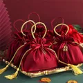 Sac cadeau de bonbons pour les invités de mariage sac cadeau de mariage traditionnel chinois tissu