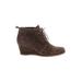 Franco Sarto Ankle Boots: Brown Shoes - Women's Size 7 1/2