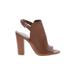 Aldo Ankle Boots: Brown Solid Shoes - Women's Size 9 - Open Toe