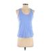 Athleta Active Tank Top: Blue Activewear - Women's Size X-Small