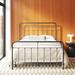 Gracie Oaks Geralynn Low Profile Standard Bed Metal in Brown | 53.75 H x 61.25 W x 86 D in | Wayfair C22176