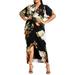 Braelynn Print Faux Wrap Maxi Dress