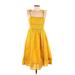 Point Sur Casual Dress: Yellow Dresses - Women's Size 8