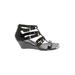 Isola Wedges: Black Shoes - Women's Size 7 1/2