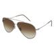 Ray-Ban RBR0101S Unisex-Sonnenbrille Vollrand Pilot Metall-Gestell, grau