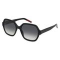 Hugo HG 1265/S Damen-Sonnenbrille Vollrand Achteckig Acetat-Gestell, schwarz