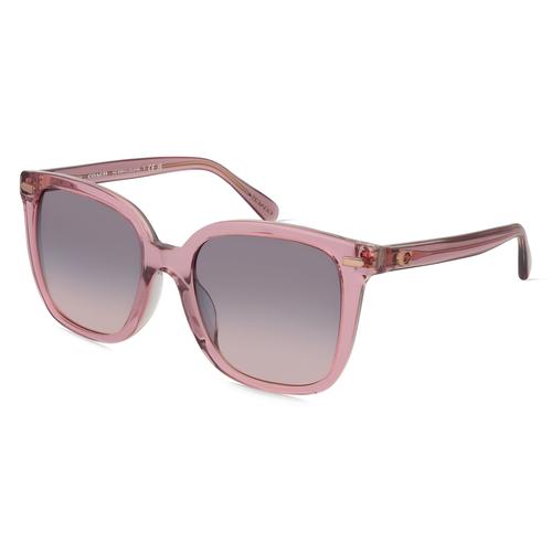 Coach HC8381U Damen-Sonnenbrille Vollrand Eckig Acetat-Gestell, transparent